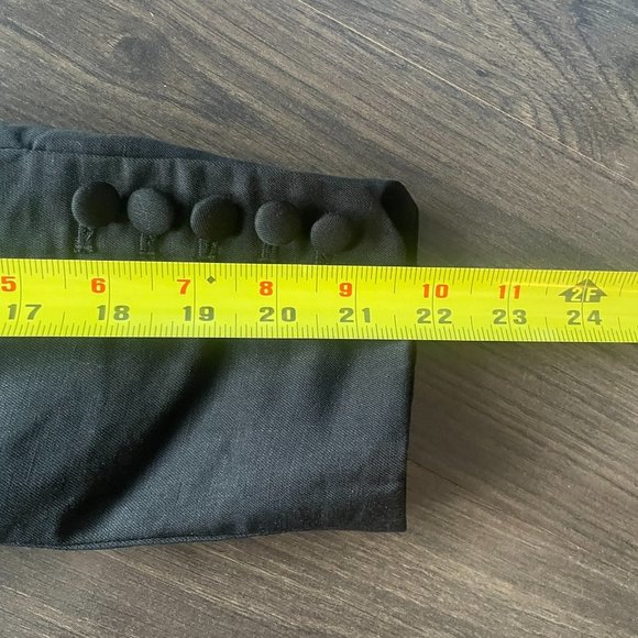 Frame | Black Single Button Pleat Blazer - Size 4 NWT - Picture 13 of 15